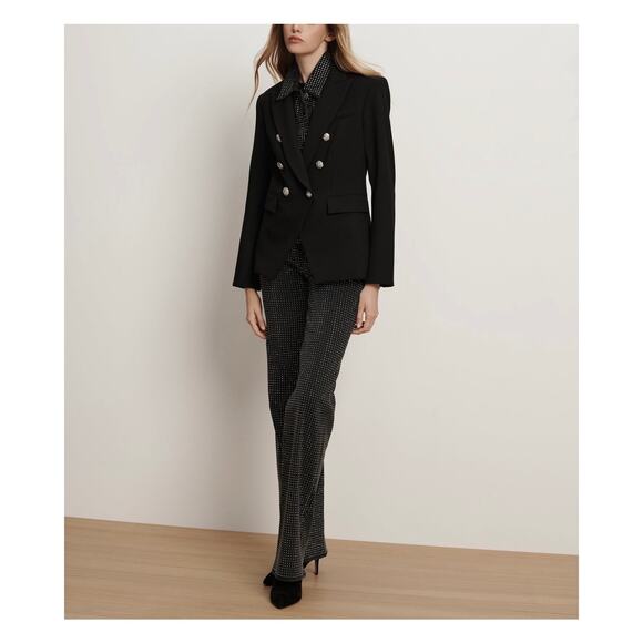 Veronica Beard Miller Dickey Jacket in Black Classic Tailored Blazer Size 16 - Picture 15 of 15